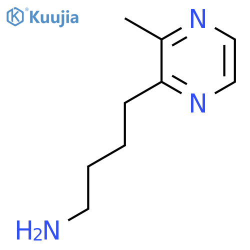 4-(3-methylpyrazin-2-yl)butan-1-amine structure