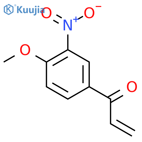 1-(4-methoxy-3-nitrophenyl)prop-2-en-1-one structure