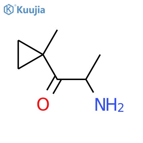 2-amino-1-(1-methylcyclopropyl)propan-1-one structure