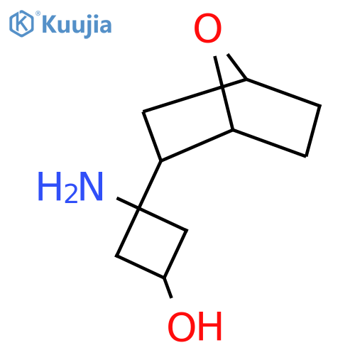 3-amino-3-{7-oxabicyclo2.2.1heptan-2-yl}cyclobutan-1-ol structure