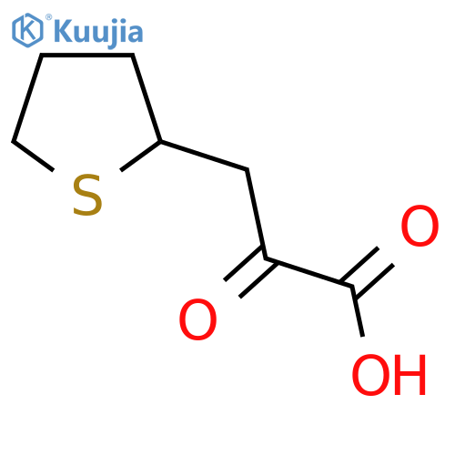 2-oxo-3-(thiolan-2-yl)propanoic acid structure