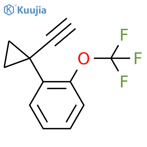 1-(1-ethynylcyclopropyl)-2-(trifluoromethoxy)benzene structure