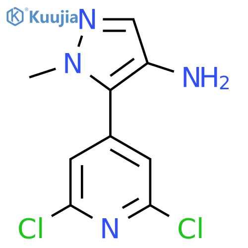 5-(2,6-dichloropyridin-4-yl)-1-methyl-1H-pyrazol-4-amine structure