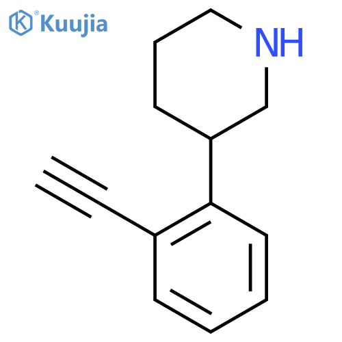 3-(2-ethynylphenyl)piperidine structure
