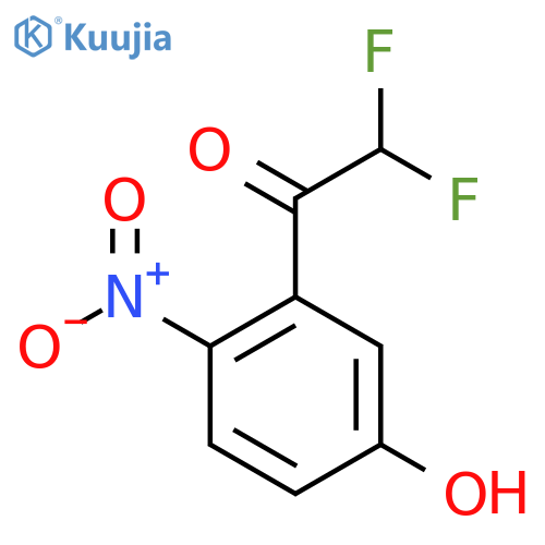 2,2-difluoro-1-(5-hydroxy-2-nitrophenyl)ethan-1-one structure
