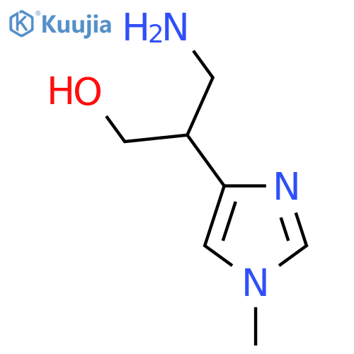 3-amino-2-(1-methyl-1H-imidazol-4-yl)propan-1-ol structure