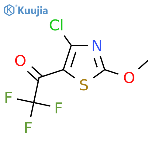 1-(4-chloro-2-methoxy-1,3-thiazol-5-yl)-2,2,2-trifluoroethan-1-one structure