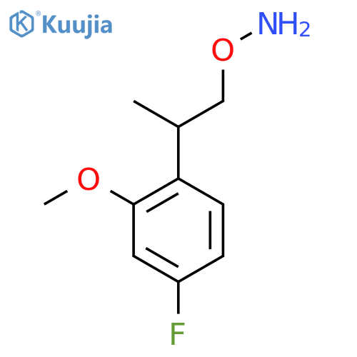 O-2-(4-fluoro-2-methoxyphenyl)propylhydroxylamine structure