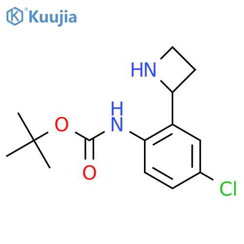tert-butyl N-2-(azetidin-2-yl)-4-chlorophenylcarbamate structure