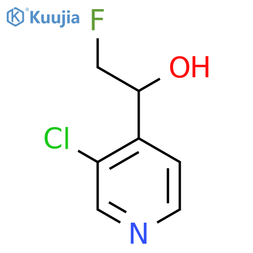 1-(3-chloropyridin-4-yl)-2-fluoroethan-1-ol structure