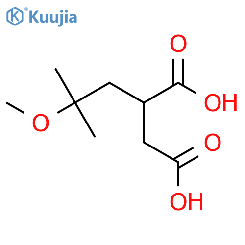 2-(2-methoxy-2-methylpropyl)butanedioic acid structure