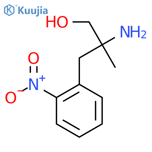 2-amino-2-methyl-3-(2-nitrophenyl)propan-1-ol structure
