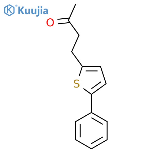 4-(5-phenylthiophen-2-yl)butan-2-one structure