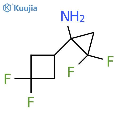 1-(3,3-difluorocyclobutyl)-2,2-difluorocyclopropan-1-amine structure