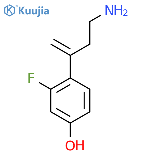4-(4-aminobut-1-en-2-yl)-3-fluorophenol structure