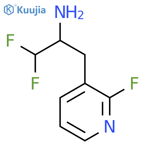 1,1-difluoro-3-(2-fluoropyridin-3-yl)propan-2-amine structure