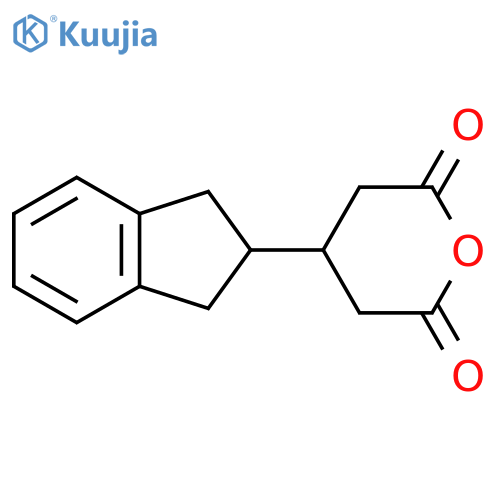 4-(2,3-dihydro-1H-inden-2-yl)oxane-2,6-dione structure