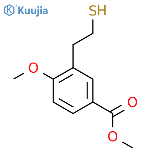 methyl 4-methoxy-3-(2-sulfanylethyl)benzoate structure