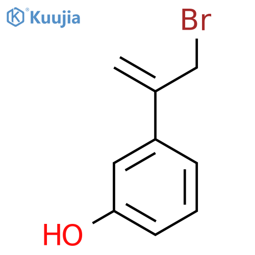 3-(3-bromoprop-1-en-2-yl)phenol structure