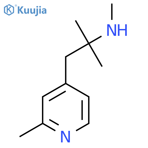 methyl2-methyl-1-(2-methylpyridin-4-yl)propan-2-ylamine structure