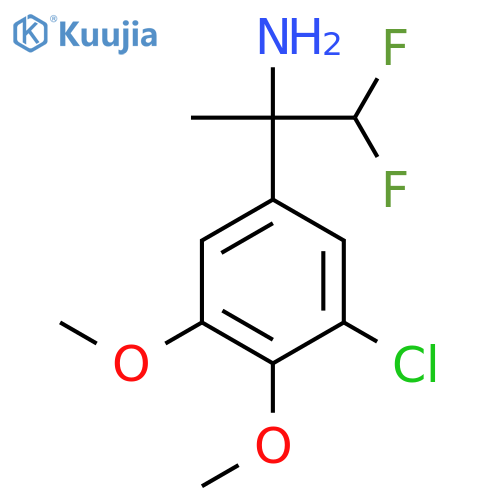 2-(3-chloro-4,5-dimethoxyphenyl)-1,1-difluoropropan-2-amine structure