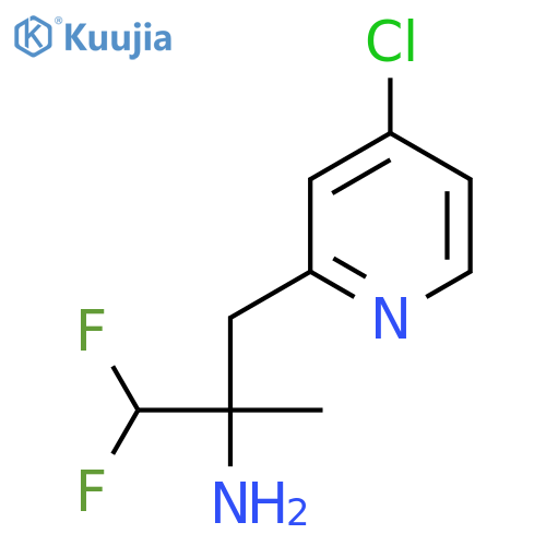 3-(4-Chloropyridin-2-yl)-1,1-difluoro-2-methylpropan-2-amine structure