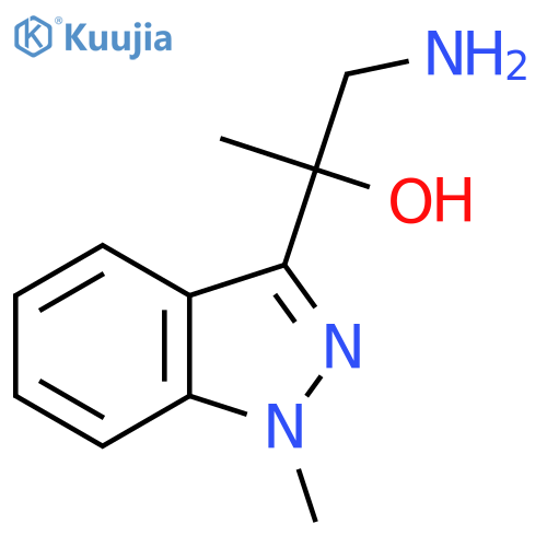 1-amino-2-(1-methyl-1H-indazol-3-yl)propan-2-ol structure