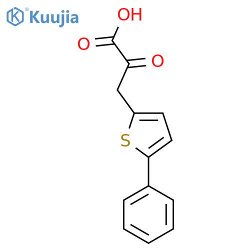 2-oxo-3-(5-phenylthiophen-2-yl)propanoic acid structure