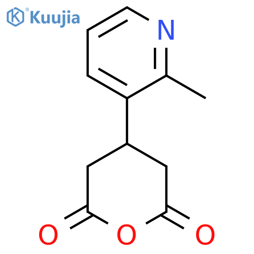 4-(2-methylpyridin-3-yl)oxane-2,6-dione structure