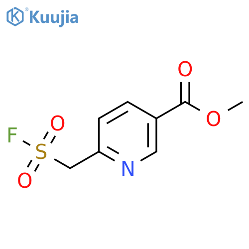 methyl 6-(fluorosulfonyl)methylpyridine-3-carboxylate structure