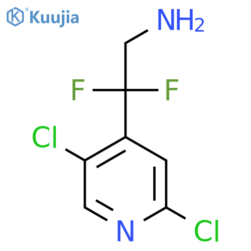 2-(2,5-dichloropyridin-4-yl)-2,2-difluoroethan-1-amine structure