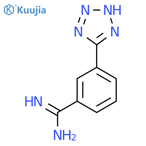 3-(1H-1,2,3,4-tetrazol-5-yl)benzene-1-carboximidamide structure