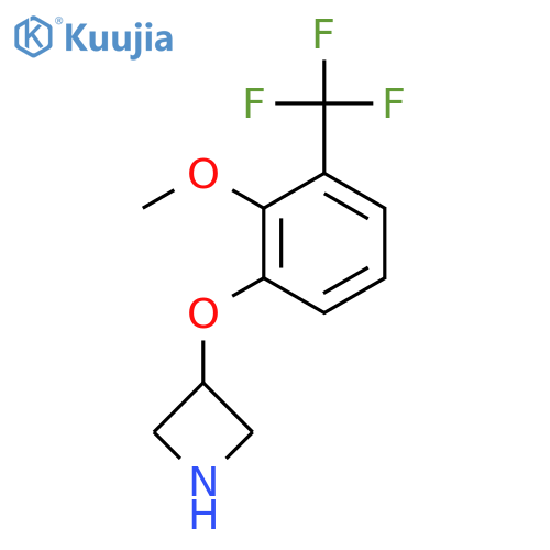 3-2-methoxy-3-(trifluoromethyl)phenoxyazetidine structure