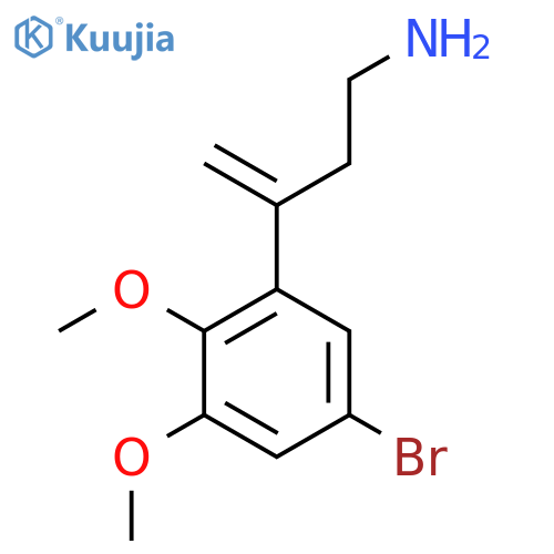 3-(5-bromo-2,3-dimethoxyphenyl)but-3-en-1-amine structure
