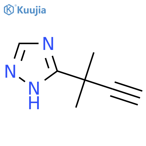 3-(2-methylbut-3-yn-2-yl)-1H-1,2,4-triazole structure