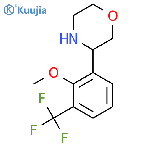 3-2-methoxy-3-(trifluoromethyl)phenylmorpholine structure