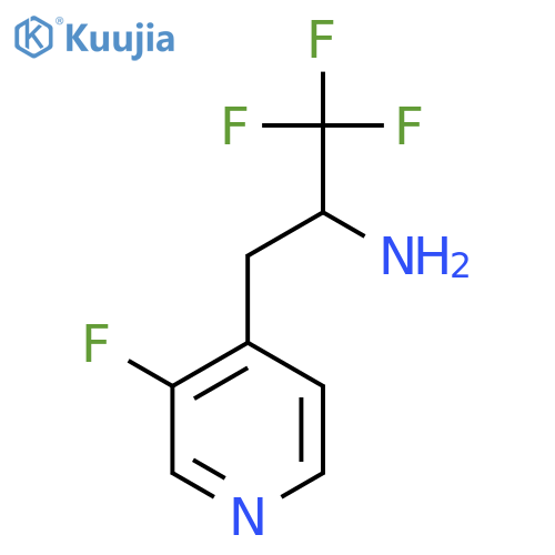 1,1,1-trifluoro-3-(3-fluoropyridin-4-yl)propan-2-amine structure