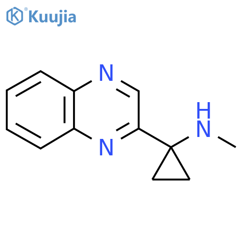 N-methyl-1-(quinoxalin-2-yl)cyclopropan-1-amine structure