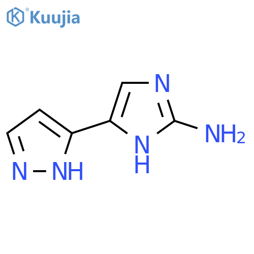 5-(1H-pyrazol-3-yl)-1H-imidazol-2-amine structure
