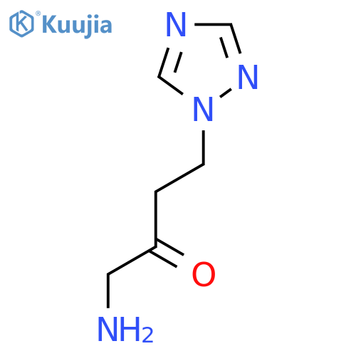 1-amino-4-(1H-1,2,4-triazol-1-yl)butan-2-one structure
