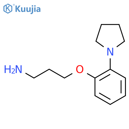 3-2-(pyrrolidin-1-yl)phenoxypropan-1-amine structure