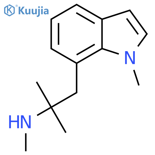 methyl2-methyl-1-(1-methyl-1H-indol-7-yl)propan-2-ylamine structure