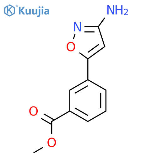 methyl 3-(3-amino-1,2-oxazol-5-yl)benzoate structure