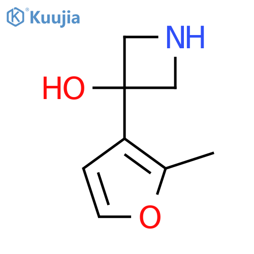 3-(2-methylfuran-3-yl)azetidin-3-ol structure
