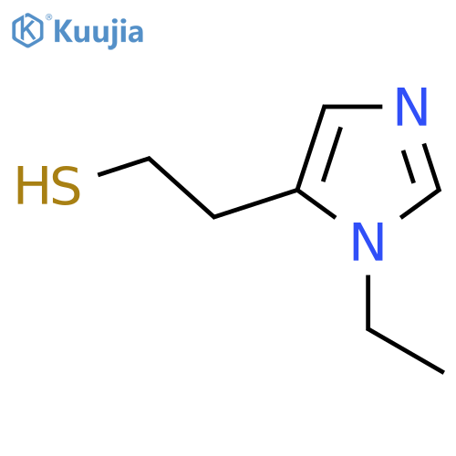 2-(1-ethyl-1H-imidazol-5-yl)ethane-1-thiol structure