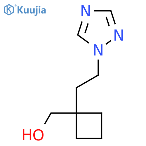 {1-2-(1H-1,2,4-triazol-1-yl)ethylcyclobutyl}methanol structure