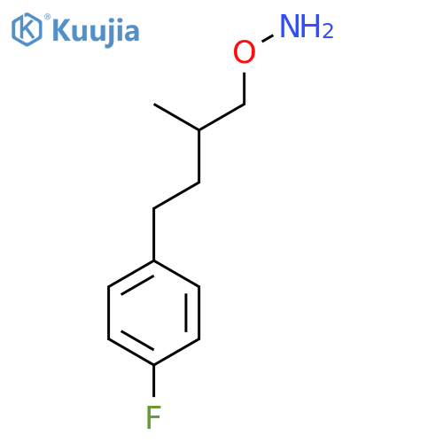 O-4-(4-fluorophenyl)-2-methylbutylhydroxylamine structure