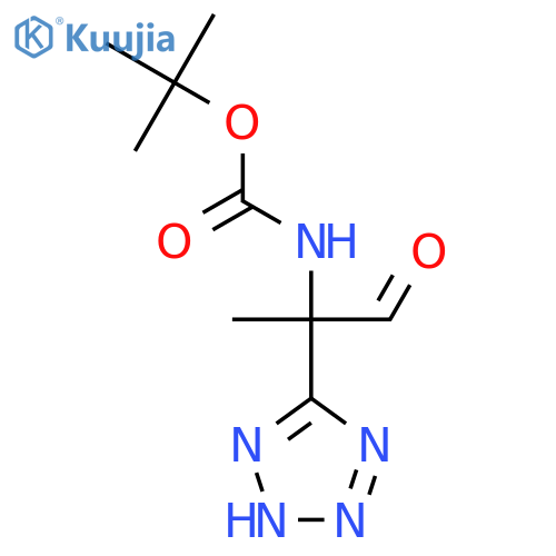 tert-butyl N-1-oxo-2-(1H-1,2,3,4-tetrazol-5-yl)propan-2-ylcarbamate structure