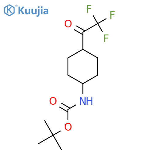 tert-butyl N-4-(trifluoroacetyl)cyclohexylcarbamate structure