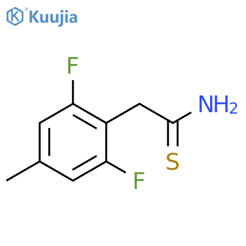 2-(2,6-difluoro-4-methylphenyl)ethanethioamide structure